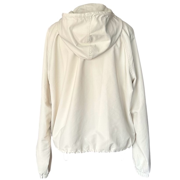 Lauren Active Ralph Lauren Cream Crest Hooded Windbreaker - XL - Y2K Old Money - Picture 5 of 13